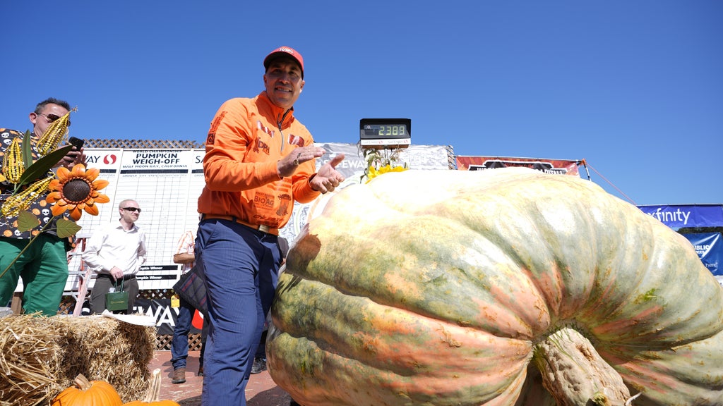 Minnesota man drives hauls giant pumpkin over 2,000 miles to California competition — WCCO / CBS Minnesota, White Bear Lake Community news