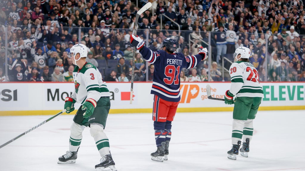 Jets beat the Wild 5-2 as Cole Perfetti scores 2 goals — WCCO / CBS Minnesota, White Bear Lake Schools news