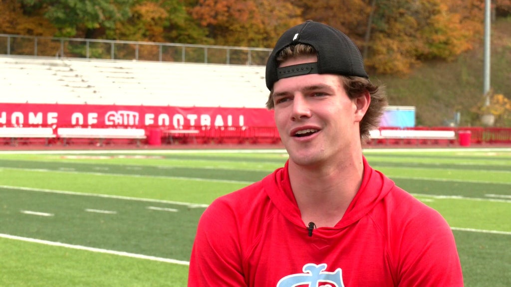 St. John's wide receiver Riley Schwellenbach finding success on the gridiron and baseball field — WCCO / CBS Minnesota, White Bear Lake Schools news