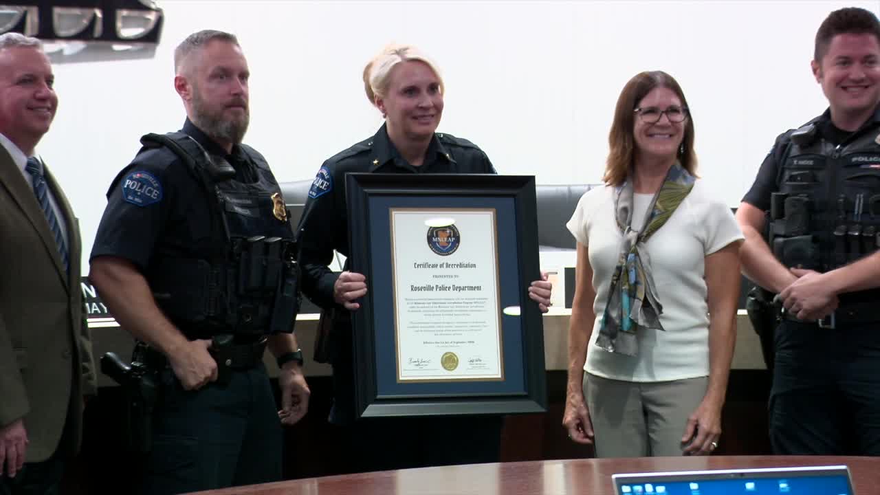 Roseville Police Department becomes first state-accredited agency, chief touts immediate impact — KSTP 5, White Bear Lake Government news