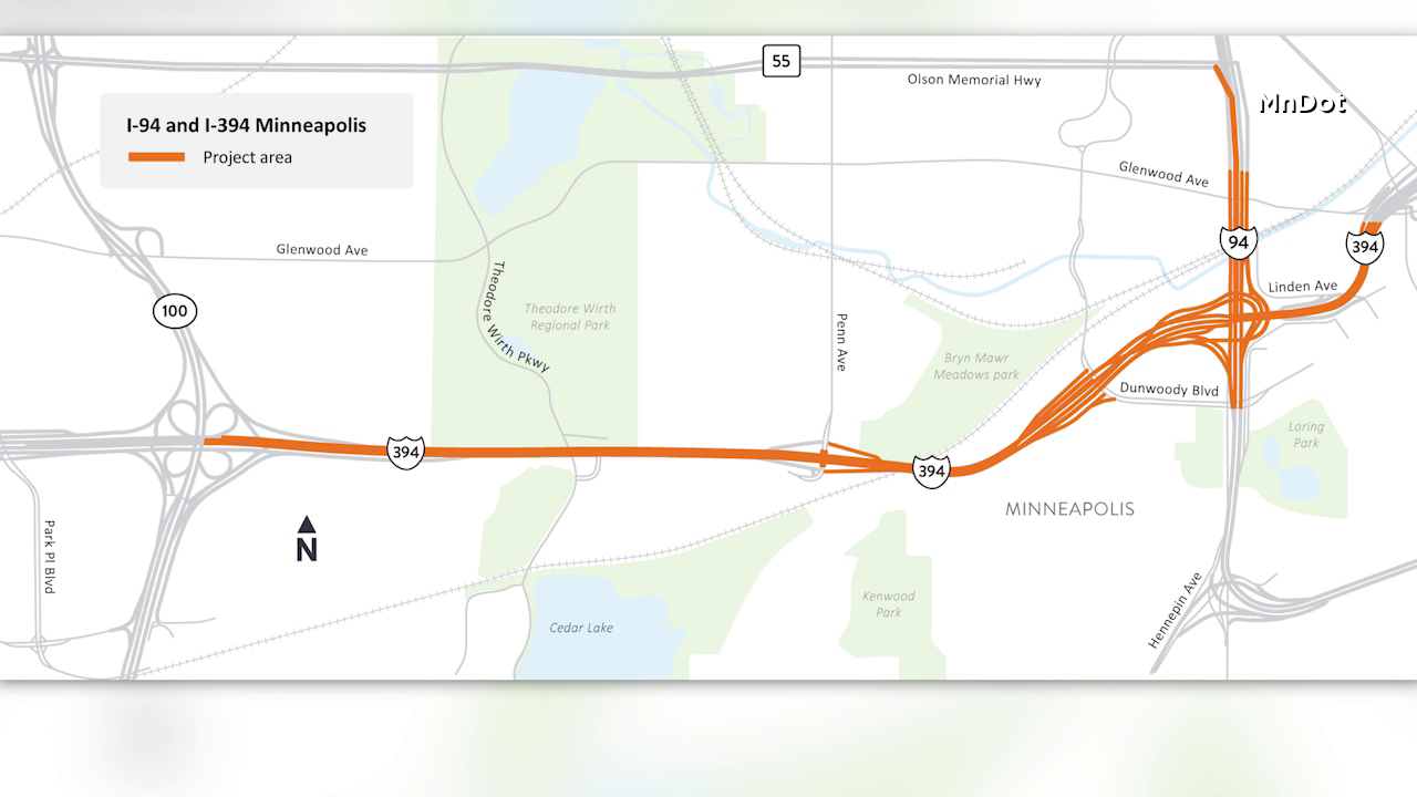 Eastbound I-394 in Minneapolis closing all weekend for highway repairs — KSTP 5, White Bear Lake Business news