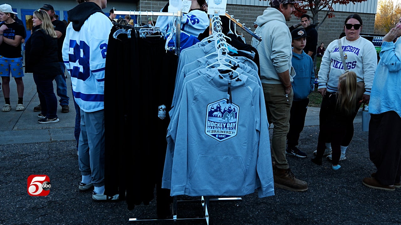 Brainerd celebrates 100 days until Hockey Day Minnesota — KSTP 5, White Bear Lake Schools news