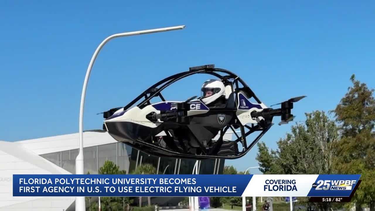 Florida Polytechnic University develops electric flying vehicle for police emergencies — WPBF West Palm Beach, White Bear Lake Community news