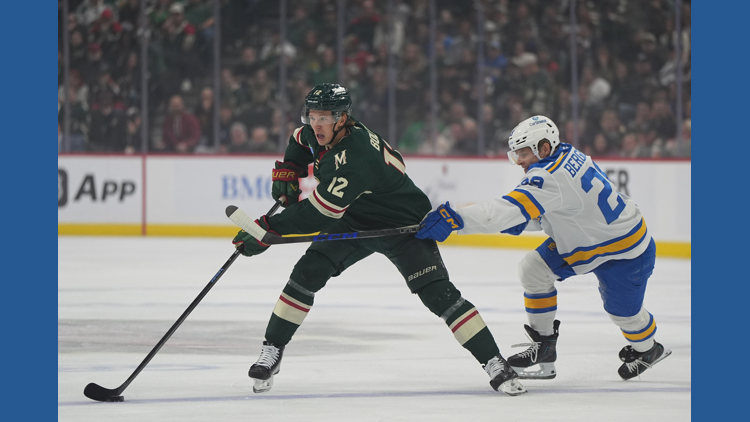 Matt Boldy has 5th career hat trick and Wild beat Blues 5-4 — KARE 11 Sports, White Bear Lake Sports news