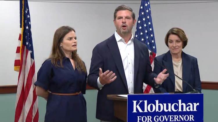 Parents of Harper Moyski backing Amy Klobuchar for governor — KARE 11 Local, White Bear Lake Community news